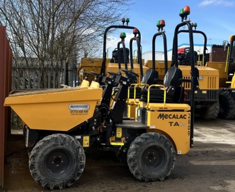 Mecalac 1 ton high tip dumper
